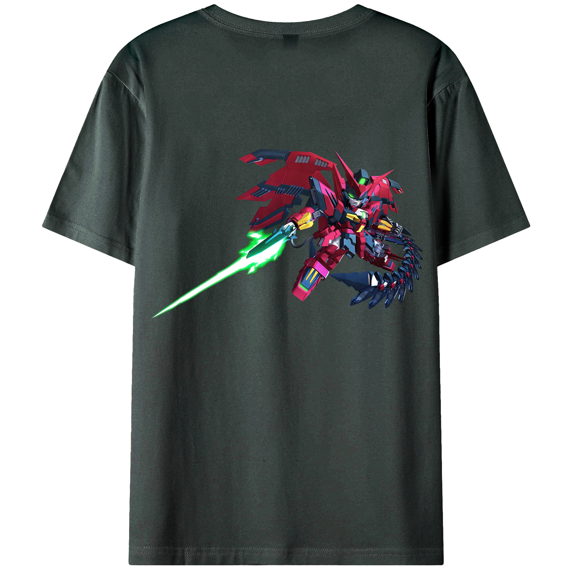 （画像用） 機動戦士ガンダム Mobile Suit Gundam 綿100％ メンズ半袖Tシャツ（バックプリント） 通気性